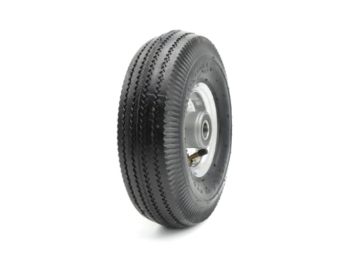 BSD Robustes 4.10/3.50-4 4PR Rad für Wagen mit stabiler Metallfelge, Hochwertige Materialien, für maximale Belastung und Langlebigkeit, ideal für Transporte.