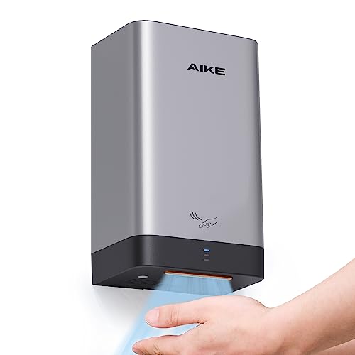 AIKE AK2822 ABS Händetrockner, Energiesparender elektrischer Hochgeschwindigkeits-Händetrockner, Automatisch Händetrockner für Küche, Bad und Toilette