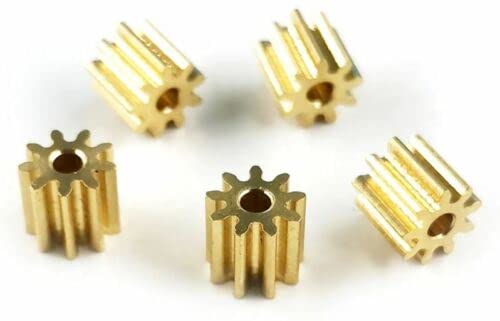 2x Ritzel Zahnrad Messing 9 Zähne Ersatz für Duplo Intelli Lok 9 Zähne 2 Stück 9 Zähne 4,4mm