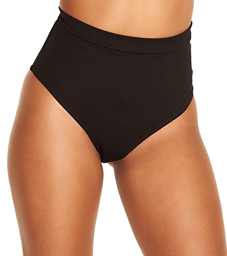 EVELUST Rave Booty Shorts für Damen – Hoch Taillierte Badeshorts Scrunch Sporthose Kurze Leggings Gothic Festival Outfits(ElectroBlack, XS, 1320w)