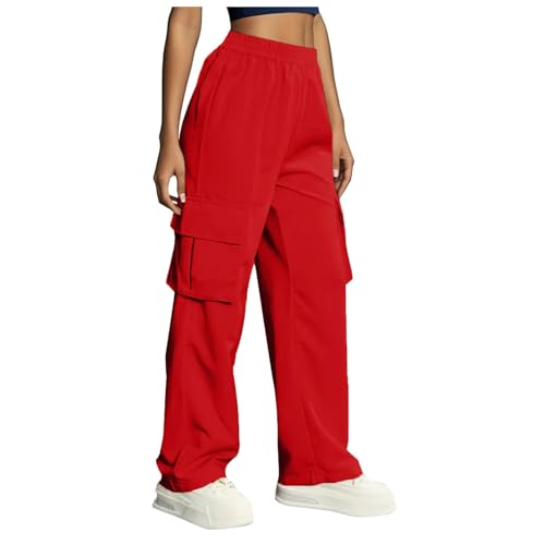 Damen Hosen Sommer Sporthose Workwear Reißverschluss Armee Militär Wanderhose Multi Taschen Jogginghose Outdoorhose Relaxed-Fit Cargohose Sporthose Outdoor Baggy Freizeithose Hosen Cargo Hose