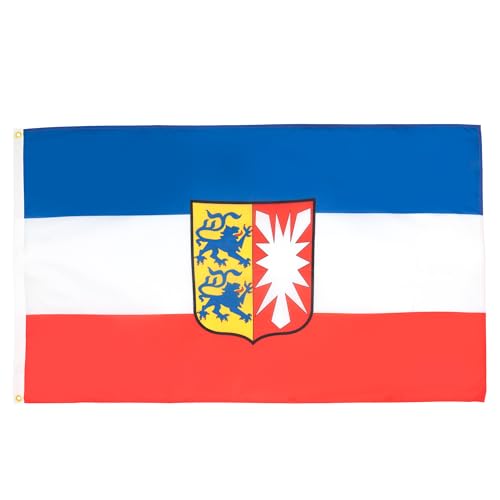 AZ FLAG Flagge Schleswig-Holstein 150x90cm - Schleswig-Holstein Fahne 90 x 150 cm - flaggen Top Qualität