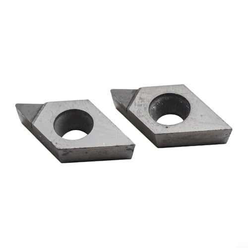 Hohe Verschleißfestigkeit, 2 Stück DCGT11T304 PCD-Einsätze für Präzision beim Schneiden von Aluminium