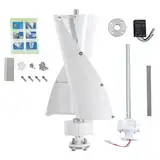 Windkraftanlage, 500W Vertikale Windgenerator mit Steuergerät, 2-Blatt-Windkraftgenerator, Windgeschwindigkeit 13m/s, Geräuscharmer, für Haus, Geschäft