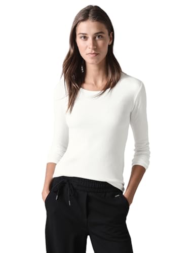 CECIL Damen B322077 Shirt Mit Rundhals, Vanilla White, XL EU