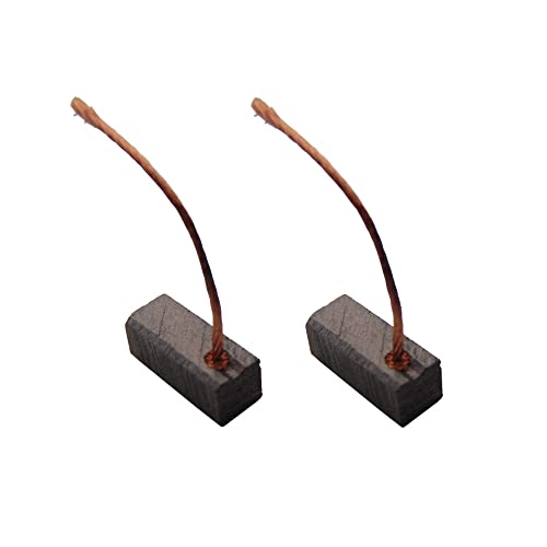 2x Trade-Shop Motorkohlen Kohlebürsten Schleifkohlen Kohlestifte Kohlen 5x5x12mm Kabellänge 30mm für viele KFZ PKW Motoren Antriebe Zusatzwasserpumpe Fensterheber Verdeck Elektrowerkzeuge 12-24V