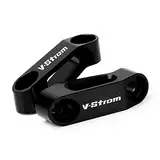 Modeer Für Suzuki V-strom 1000 650 1050 XT 250 Jedes Jahr Motorrad Rückspiegel Risers Extenders DL1000 DL650 DL250 vstrom1000 vstrom650 vstrom1050xt Zubehör (Schwarz)