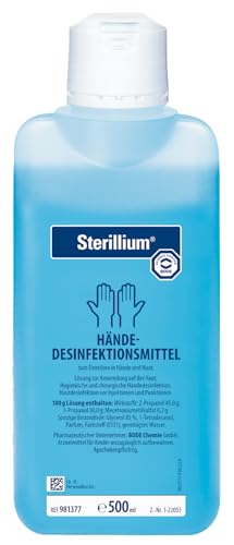 Sterillium: alkoholisches Hände-Desinfektionsmittel mit sehr guter Hautverträglichkeit, 500ml