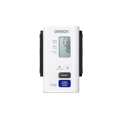 OMRON NightView Handgelenk-Blutdruckmessgerät, klinisch validiert, geräuschlose & komfortable Messung, mit automatischer Messfunktion in der Nacht (nach 4h, um 2 & 4 Uhr), kostenlose Smartphone App