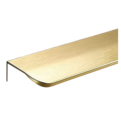 Ohulelks Verdeckte Schubladengriffe Aus Aluminiumteilen, Gold, 2er-Pack (Gesamtlänge 200 Mm)