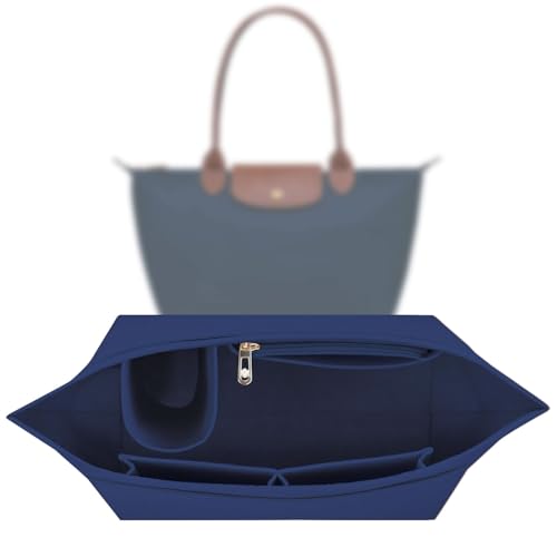 Organizer für Longchamp Tasche,Taschen Organizer für Longchamp L,Organizer für Longchamp Pliage L,Purse Organizer, Multi-Pocket Felt Handbag Organizer for Insert Wallet Organizer for Longchamp