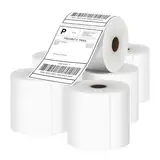 Homelux Thermo Etiketten 3000 Stück Thermoetiketten 4 × 6 Zoll 6 Rollen Thermoetiketten Versandetiketten 100x150mm Adressetiketten Selbstklebend