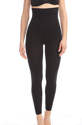 FarmaCell 133 (Schwarz, M/L) Massierende Leggings hohe Taille Anti Cellulite