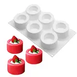 Puddingförmchen 9 Hohlraum-Kuchen-Form Silikon Backform, Pudding Parfait Eissform Förmchen Wiederverwendbar Muffinformen Kleine Törtchenform für Käsekuchen, Quiche, Muffins und andere leckere