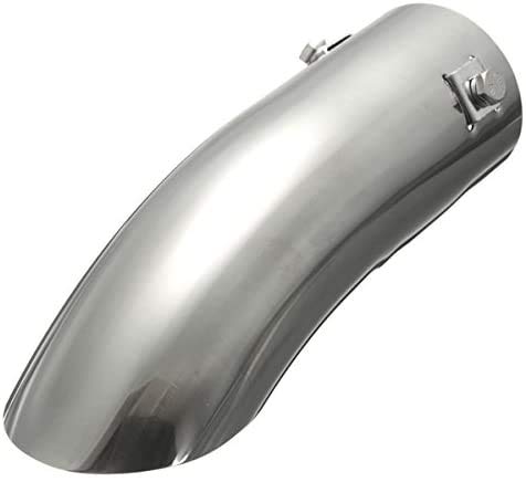 C-FUNN Chrome 60Mm Auto Curved Endrohr Endrohr Auspuff Stoßstange Trim Stahl