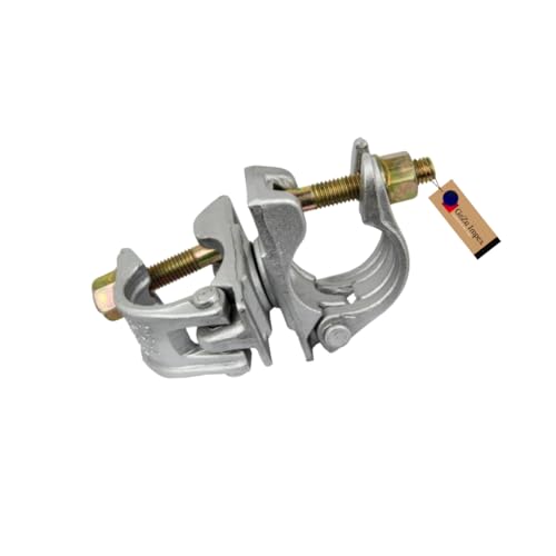 GeZu Impex® Drehkupplung Gerüstschelle 48 x 48 mm feuerverzinkt, SW 22 Kupplung Doppelschelle 360°, Gerüstkupplung