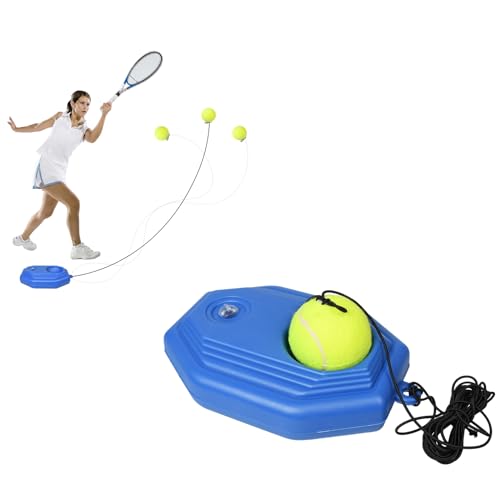 WAONIQ Tennis Trainer, Tennistrainer Tennisball Trainer, Trainer Tennis Baseboard mit Einem Seil und 1 Trainingsball, Tennis Selbststudium Praxis Training Tool für Anfänger Kinder Erwachsene