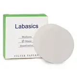 Labasics Quantitative Filterpapier Kreise, Zellulose Filterpapier mit 90mm Durchmesser und Einer Filtrationsgeschwindigkeit von 20 Mikron, Packung mit 100 Stück