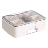 Pillen-Organizer | Pillendose mit Cutter | Organizer für Schleifmaschine und Tablettenschneider - Kleine Pillendose, Tablettenteiler für kleine oder große Pillen, Tablettengröße, Tri