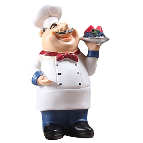 BIGULA Kreative Kochfigur aus Kunstharz, Dekoration für Küche, Restaurant, Display