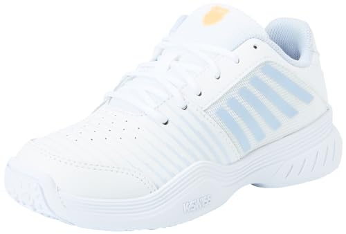 K-Swiss Mädchen Court Express Omni Tennis Shoe, White Heather Peach Fuzz, 37 EU