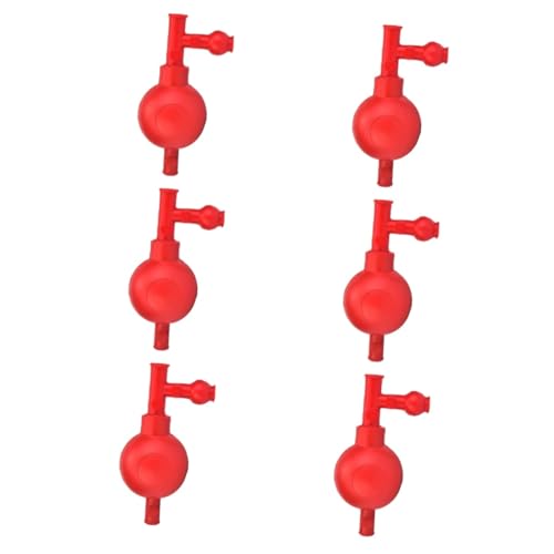 iplusmile 6 Stück 3 Quantitative Saugkugel Quantitativer Pipettenfüller Quantitativer Füllstoff Verpackungsfüller Saugball Quantitative Pipette Pipettenbirne Laborsauger Laborgerät Gummi Rot