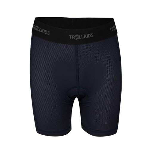 Trollkids Kinder Fahrradhose Bike Inner Pants, Schwarz, Größe 140