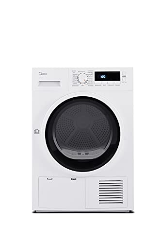 Midea Kondenstrockner T 3.8B / 8kg / B/Auto Dry/Knitterschutz/Reversierende Trommel/Startzeitvorwahl / 16 Programme, weiß