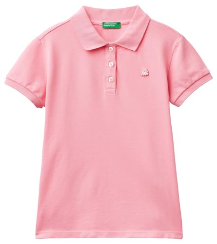 United Colors of Benetton Mädchen Poloshirt M/M 3wg9c300o Polohemd, Rosa 38E, S