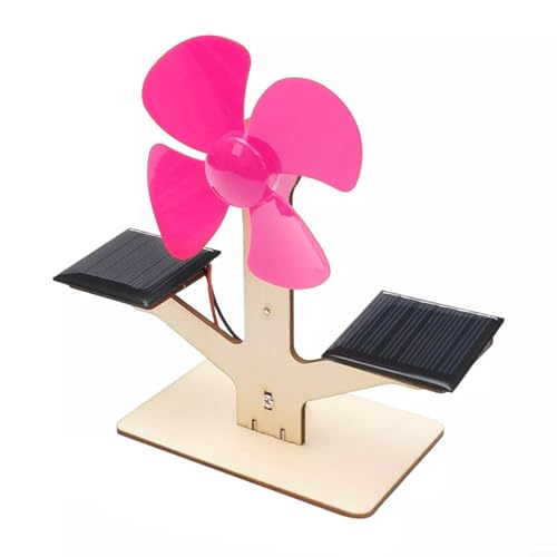 Tragbares, solarbetriebenes Ventilator-Set für Kinder, praktische Lernerfahrung mit erneuerbarer Energietechnologie (1 Stück)