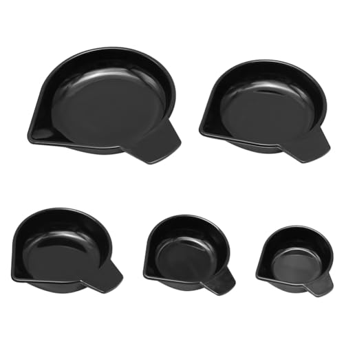 Haptufer 5 Größen Wiegeschalen mit Schmaler Ausgussöffnung, Kunststoff-Wiegeschalen für das Wiegen Von Flüssigkeiten, Pulver und Edelsteinen.