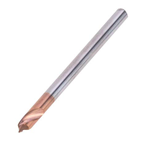 Wolfram -Stahlflecken -Bohrer Hoher Härte Titan für Mahlmaschinen Drehung, Langlebig und Genau für die Stahlverarbeitung (D2*50 * 2T*90°)