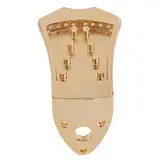 Saitenhalter für Mandoline, Saitenhalter aus Metall, Ersatzbrückenteile, Zubehör für Musikinstrumente(Gold) Zubehör Für Musikinstrumente Sonstiges Zubehör Für Streichinstrumente