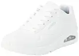 Skechers Herren UNO Stand On Air Sneaker, White Durabuck/Mesh, 46 EU