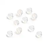 Fangfeen 10pcs Gummi Ohrring-Rückseite Stecker Kappe Klar weiche Silikon-Ohrstecker Stopper Earplugs