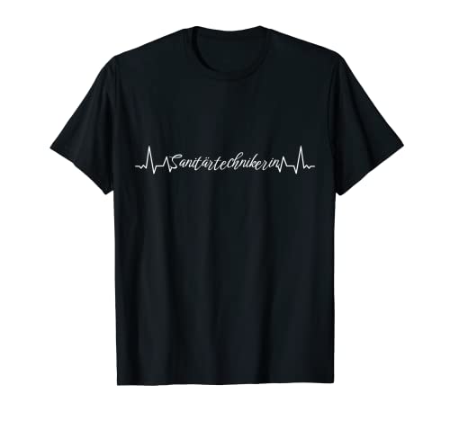 Klempner Herzschlag Sanitärtechnikerin T-Shirt