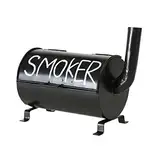 Boltze Aschenbecher Smoker (Sturmaschenbecher aus Metall, 20x10 cm, Geschenkidee für Raucher, Farbe schwarz) 1011188