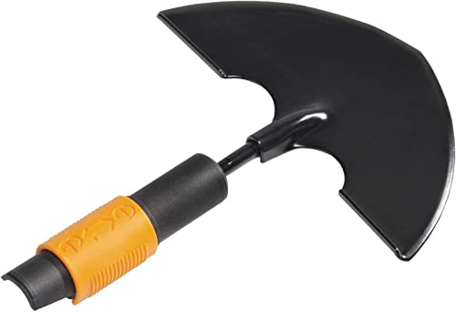 Fiskars Rasenkantenstecher, Werkzeugkopf, Breite: 35 cm, Borstahl, Schwarz/Orange, QuikFit, 1000690