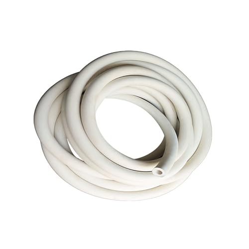 Milchweißer Gummischlauch, 2 Meter Weißer Silikonschlauch, Geeignet Für Elektrogeräte, Elektronische Geräte, Möbelausstattung Und Andere Geräte (ID6mm*OD11mm,2m)
