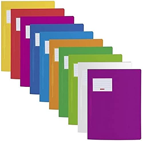 10 Farben Schnellhefter Fact! PP, 24 x 31 Centimeter für A4 (10-fach Packung, Sortiert)