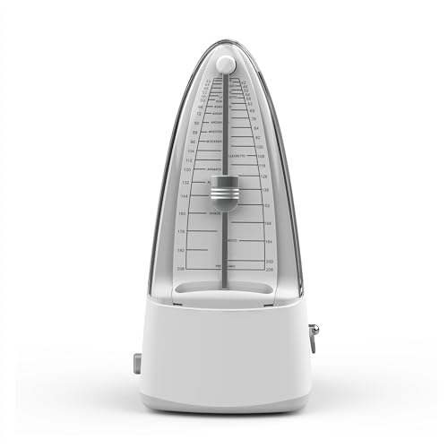 Mechanisches Metronom, Einfache Form, Genauer Takt, Klarer Klang, mit Akzentglocke, geeignet für Klavier, Geige, Ukulele, etc