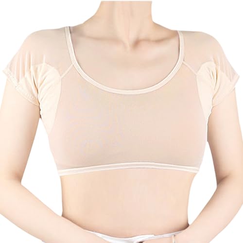 Sghtil Schweißfreies Tanktop für Achseln, Unterarmschutz, waschbar, wiederverwendbar – atmungsaktiv, schnell trocknend, für den täglichen Gebrauch, Sport, Wärme, Canicula, Büro, Reise