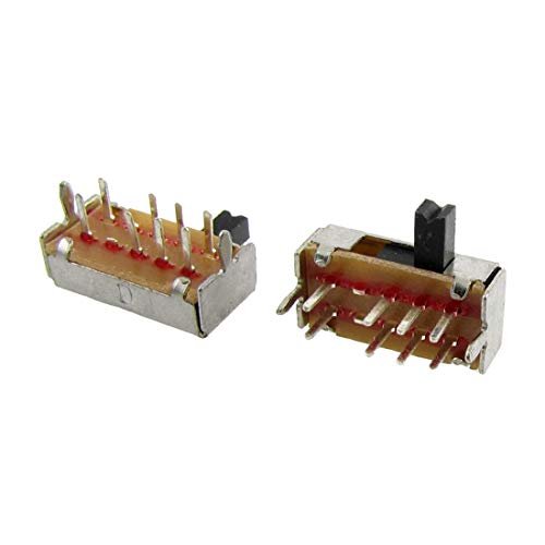 New Lon0167 10 Stücke Vorgestellt DP3T 2P3T 3 zuverlässige Wirksamkeit Position Mini Horizontal Schiebeschalter 8 Pin PCB SK23D07-VG4(id:fb6 15 22 45c)