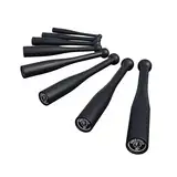 GORILLA SPORTS® Indian Clubbell - 2kg, 4kg, 6kg, 8kg, 10kg, 12kg, 15kg, 20kg Gewichte, Einzeln oder Set, aus Stahl, Schwarz - Indian Clubs, Schwungkeule, Turnkeule, Schwung-Keule