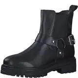 s.Oliver Damen Chelsea Boots aus Leder mit Schnalle, Schwarz (Black), 38 EU