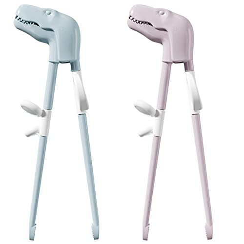 Stäbchen kinder,Stäbchen hilfe,Kinder stäbchen zum essen,Chopsticks Kids,Essstäbchen Hilfe,Training Essstäbchen für anfänger kinder (blau+rosa)