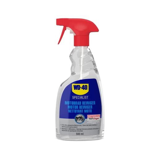 WD-40 Specialist Motorrad Komplettreiniger 500ml, Motorrad Pflege, Motorradreiniger, 500ml Spray