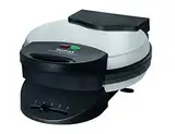 Tefal Herzwaffeleisen WM310D Waffelmaker | für Waffeln in Herzform | stufenloser Temperaturregler-Bräunung nach Wunsch | antihaftbeschichtete Platten | Teigauffangbehälter | Schwarz | 1000 W