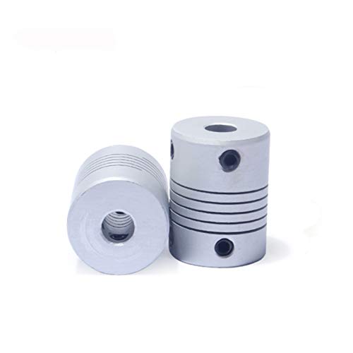 ZHENGGUIFANG Zhenggf-CPL. 4 stücke CNC D19L25 Motorwellenkupplung Flexible Kupplung OD 19x25mm 3/4 / 5/6/7/8 / 10mm (Inner Diameter : 5x5mm)