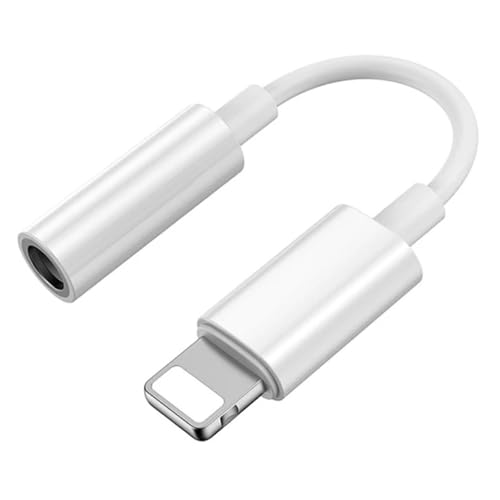 Kopfhörer Jack Adapter für iPhone auf 3.5 mm [MFi zertifiziert] iPhone Aux Audio Headset Adapter Konverter Kabel Dongle kompatibel für iPhone 14 13 12 11 Pro Max XS XR X 8 7 6 Support All iOS System